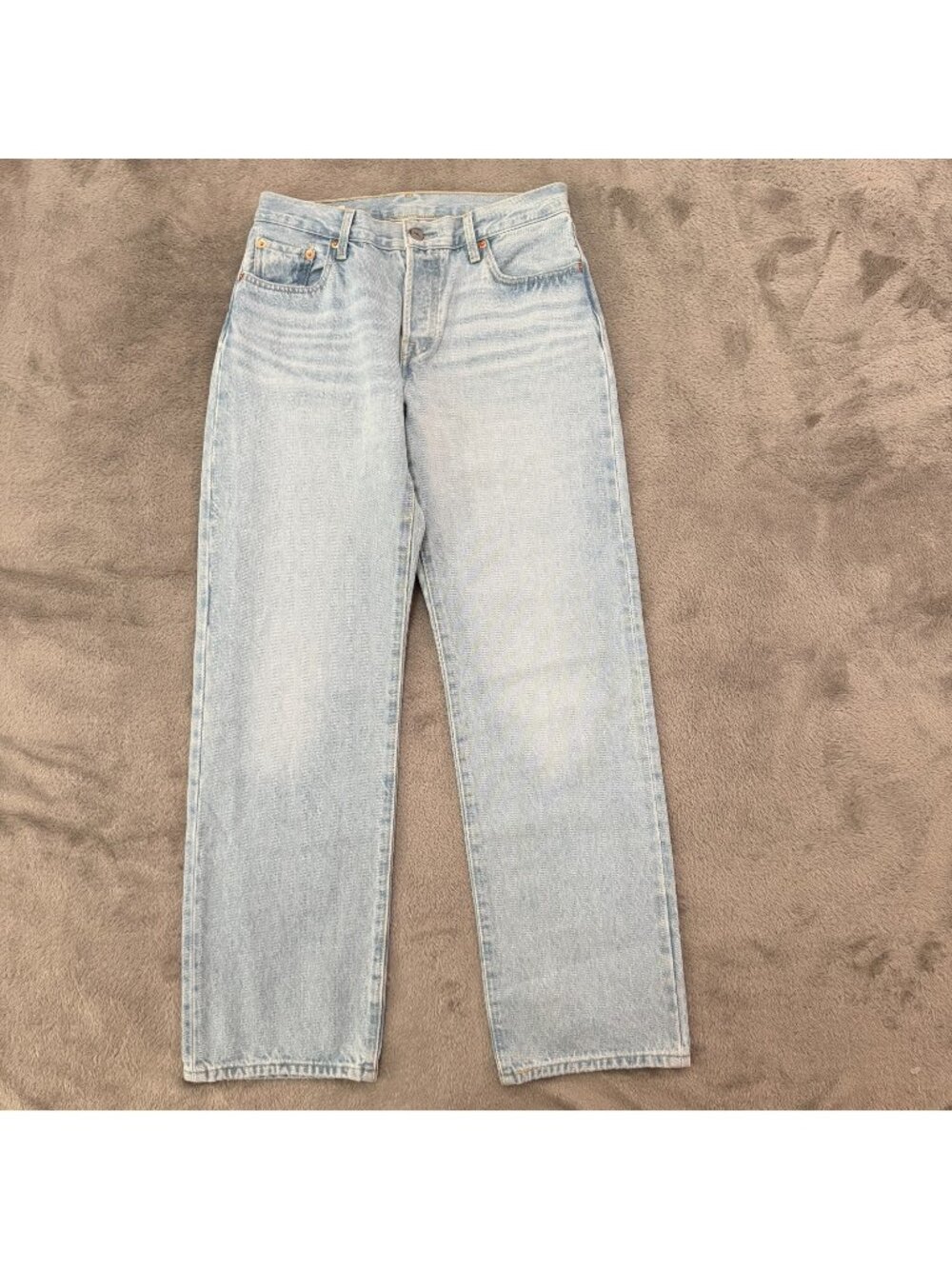 Levi's 501 90s Reproduction Light Wash Jeans Womens 25 0 Button Fly Straight Leg